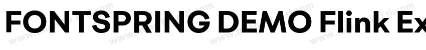FONTSPRING DEMO Flink Extra Bold Re字体转换